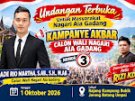 Kamis 1 Oktober 2026, Kampanye Akbar Ade Rio Martha Nomor Urut 03 Digelar, Dimeriahkan Rezi KDI