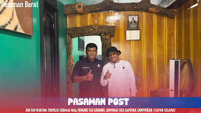 Ade Rio Martha Terpilih sebagai Wali Nagari Aia Gadang, Advokat Eka Saputra Sampaikan Ucapan Selamat