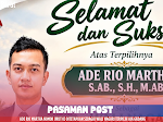 Ade Rio Martha Nomor Urut 03 Ditetapkan sebagai Wali Nagari Terpilih Aia Gadang